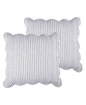 Home Martha Stripe 2-Pc. Sham Set, European