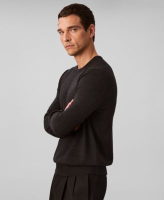 Men's Merino Wool Blend Crewneck Sweater