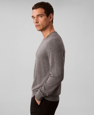 Men's Merino Wool Blend Crewneck Sweater