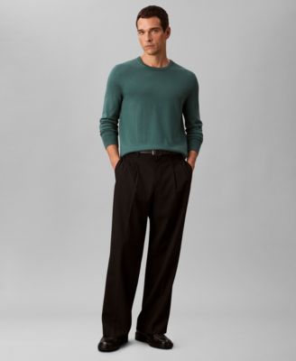 Men's Merino Wool Blend Crewneck Sweater