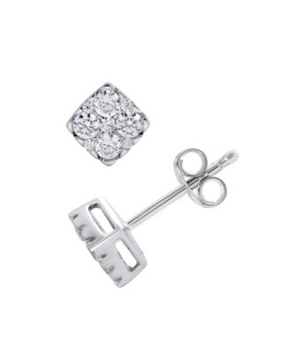 Macy's - Diamond Stud Earring (1/2 ct. t.w.) in 14k White Gold