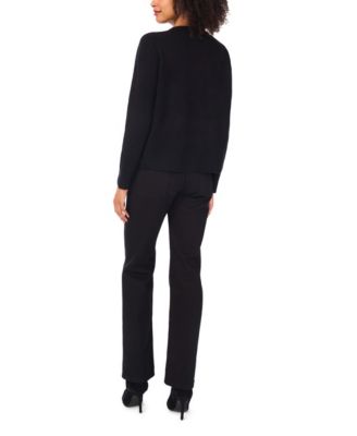 Women's Crewneck "Les Alps" Motif Long-Sleeve Sweater