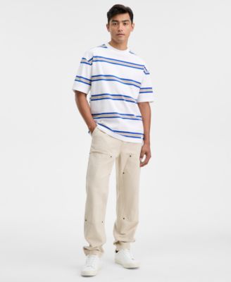 Men's Nolisto Relaxed-Fit Short-Sleeve Striped Crewneck T-Shirt