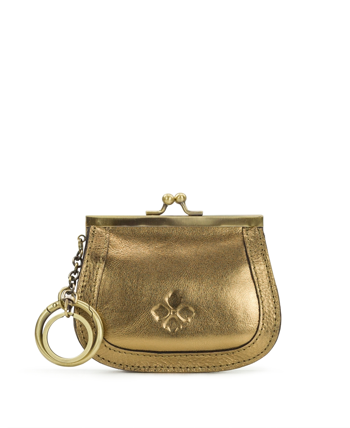 Patricia Nash Bella Boxed Coin Case In Gold