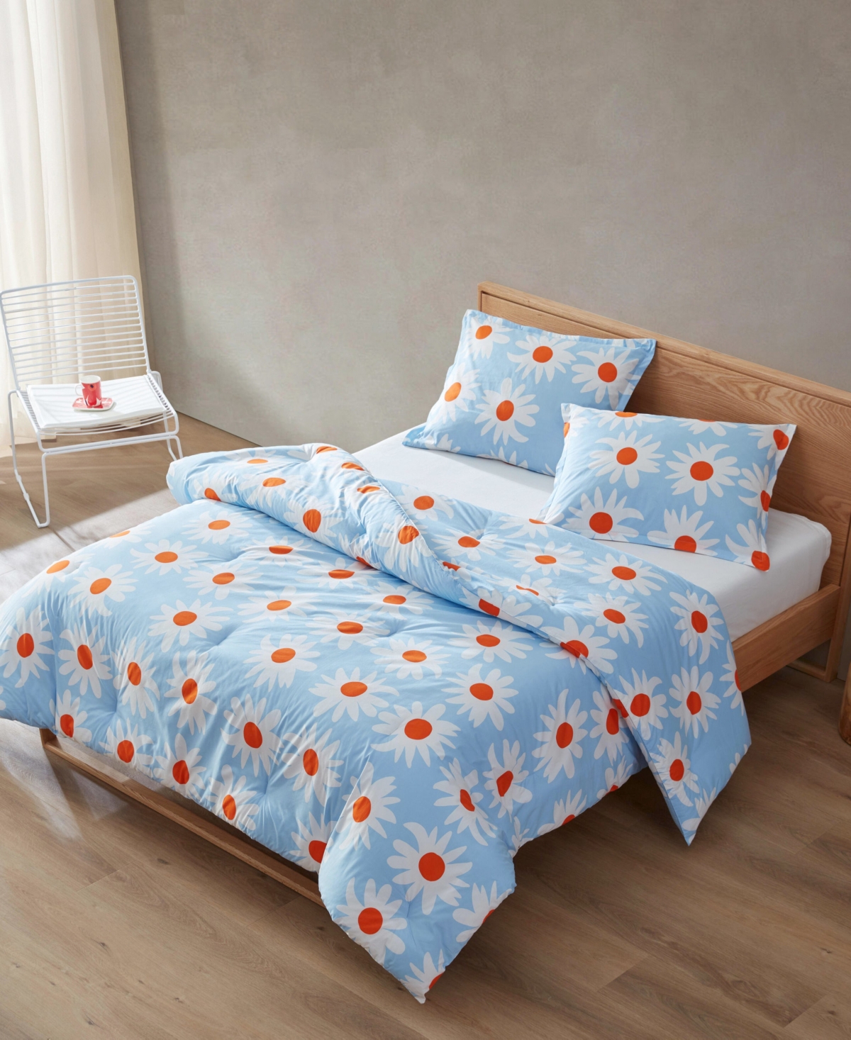 Marimekko Rakastaa Ei Rakasta Cotton 3-pc. Comforter Set, King In Blue