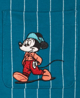 Boys 2T-7 Pinstripe Mickey Mouse Shirt Jacket, Macy's Exclusive