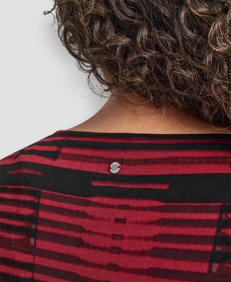 Plus Size Short Sleeve Waist Tie Top