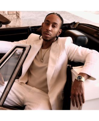 Men's Quest Swiss Quartz Ionic Gold PVD Steel 40mm Watch