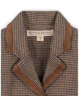 Little and Big Girls' Organic Brushed Cotton Dress Blazer