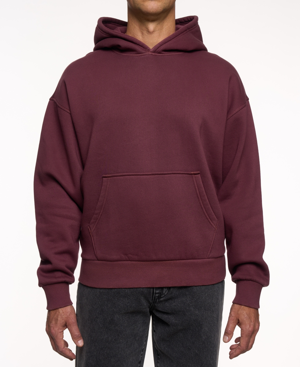 Lazer Men's Loose-fit Pull-on Hoodie In Brown