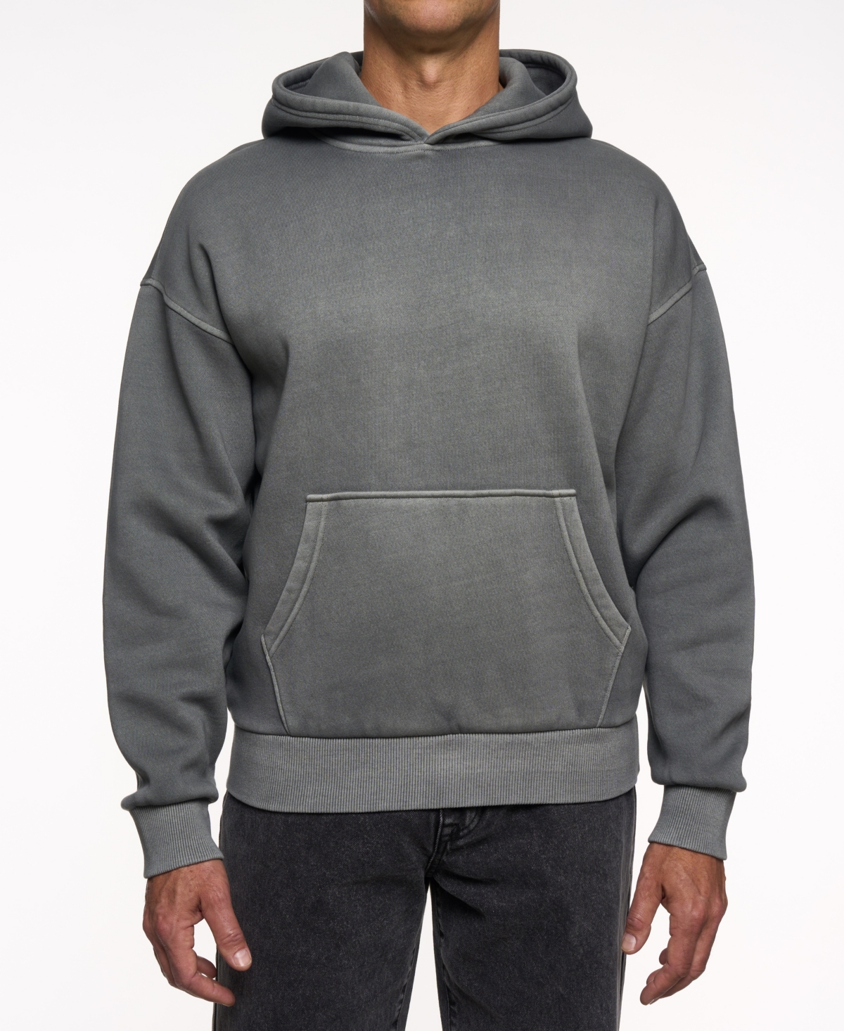 Lazer Men's Loose-fit Pull-on Hoodie In Gray