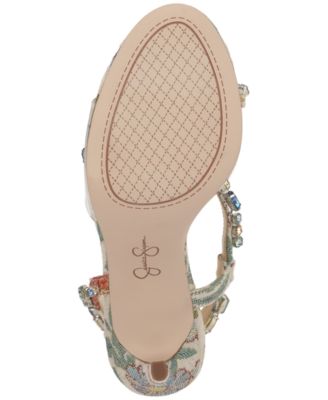 Women's Jaycin Barely-There Rhinestone Evening Sandals