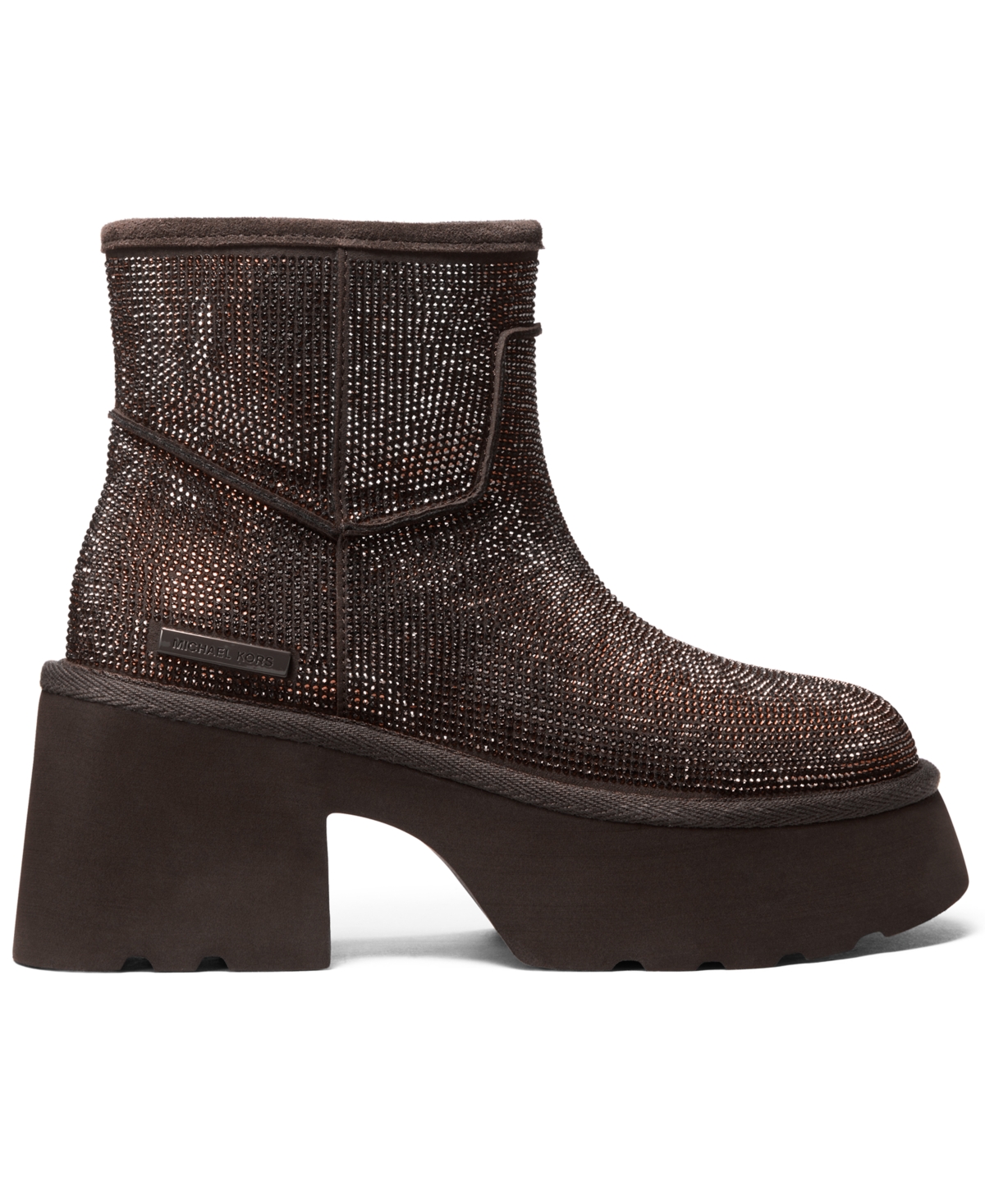 Michael Kors Michael  Women's Delilah Round Toe Booties In Brown