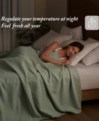 Liquid Cotton Soft and Breathable Blanket, Full/Queen