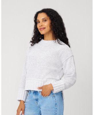 Women's Heathered Yarn Relaxed Lounge Sweater