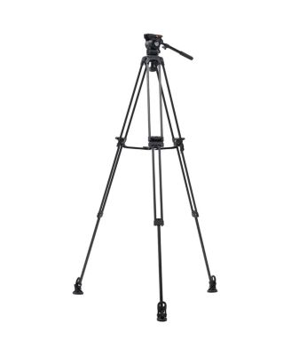 E-Image EG05C2 3-Section Carbon Fiber Tripod with GH05 Fluid Video Head and Mid-Level Spreader