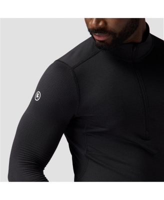 Men's Pines Microgrid Ultra-Lt Baselayer 1/4-Zip Top Lightweight Long Underwear Tops