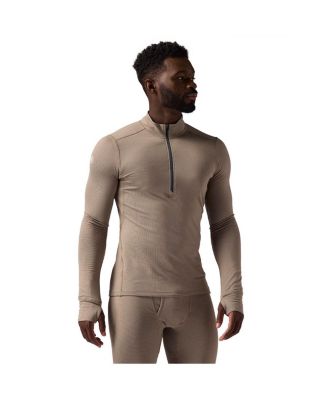 Men's Pines Microgrid Ultra-Lt Baselayer 1/4-Zip Top Lightweight Long Underwear Tops
