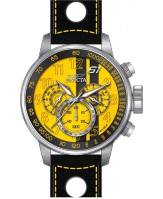 Men's 48616 S1 Rally Quartz VD54 Yellow, Black Dial Watch
