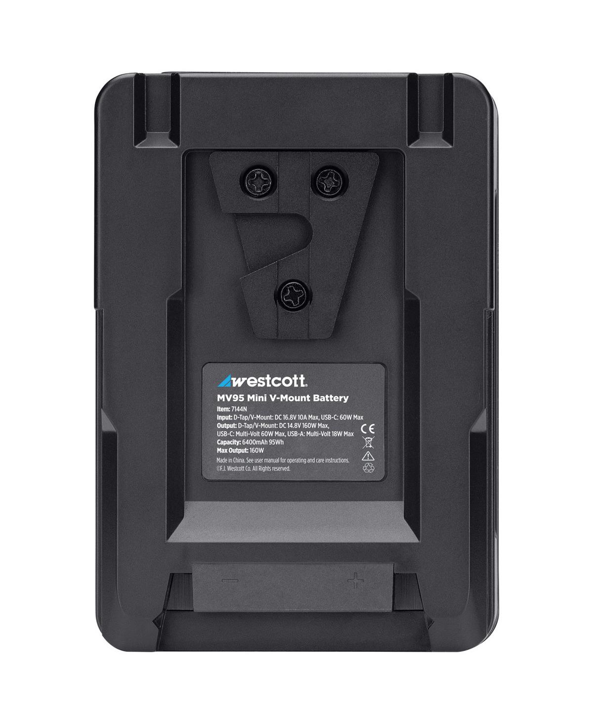 Westcott MV95 Mini 95Wh 14.8V 6400mAh Lithium-ion V-Mount Battery