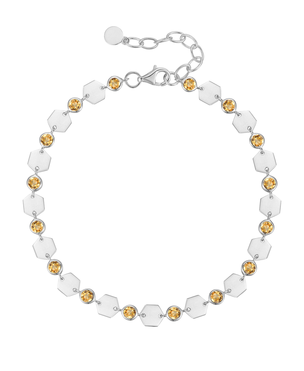 Macy's Citrine Luna Bracelet (2 ct. t.w.) in Sterling Silver
