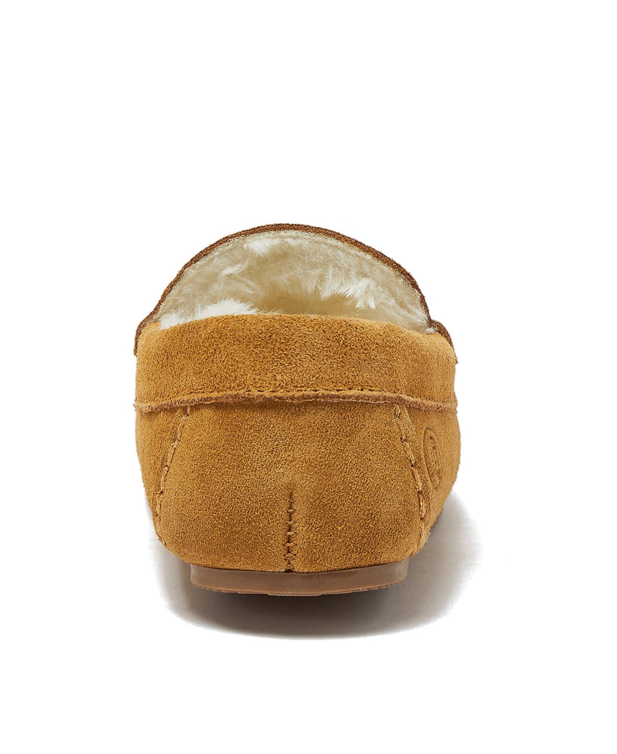 Lands' End Kids Fuzzy Lined Suede Moccasin Slippers