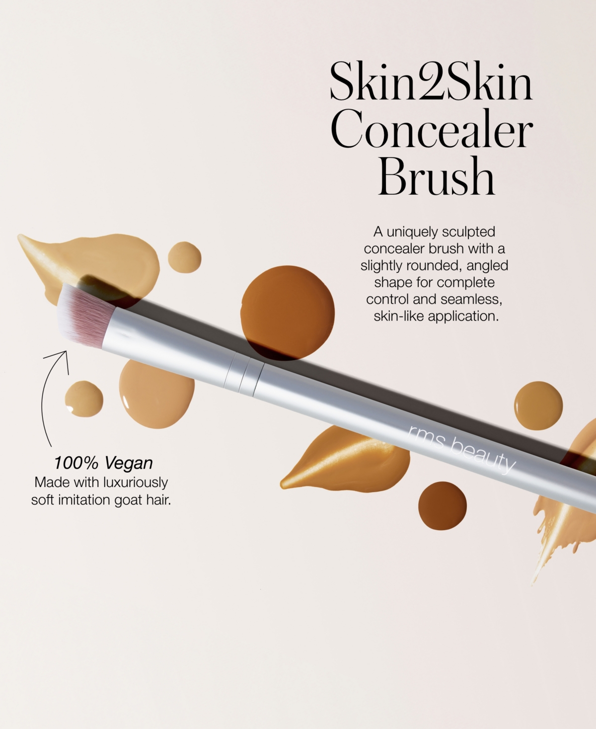 Rms Beauty Skin-to-skin Concealer Brush In Transparent