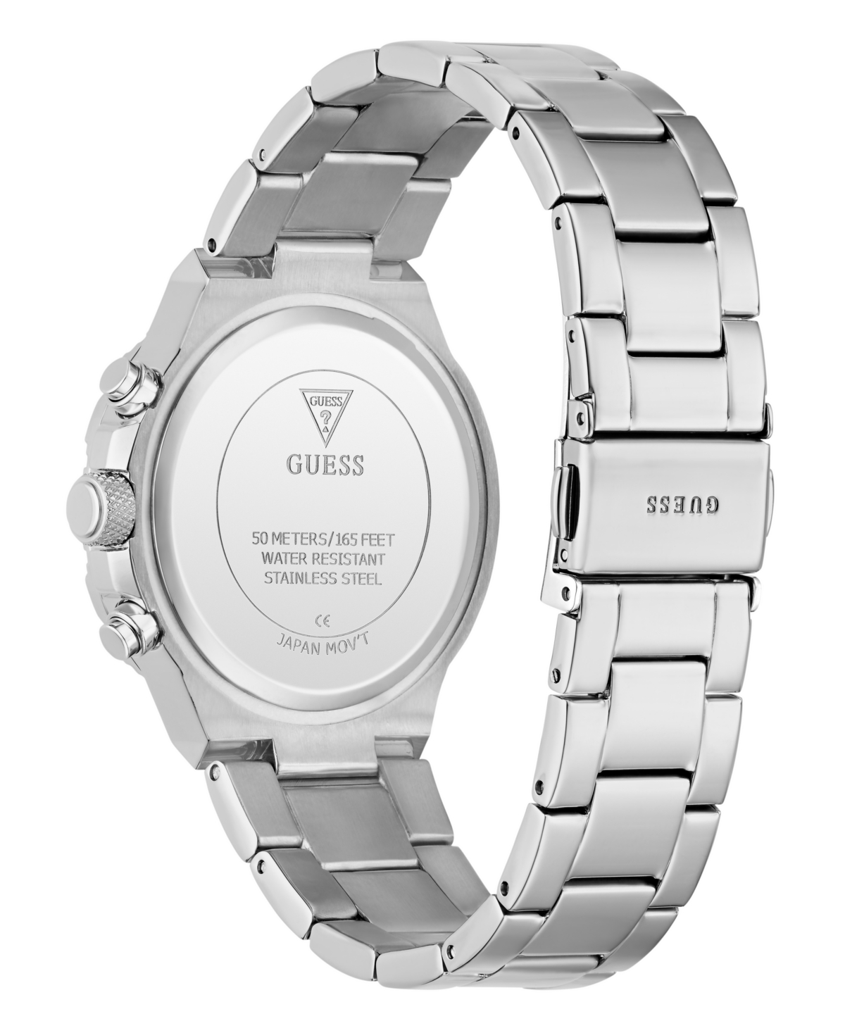 Guess Women's Silver-Tone Multi-Function Watch, 38mm