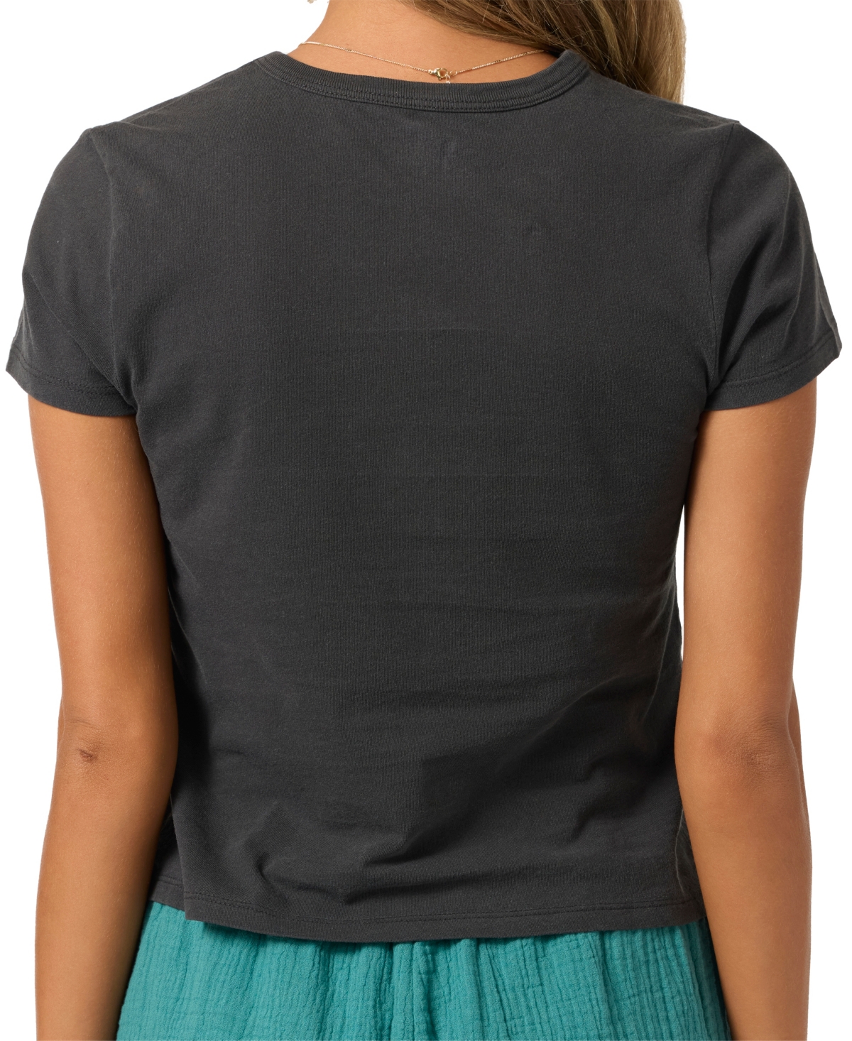 O'neill Women's Tropical Paradise Cropped T-shirt In Black