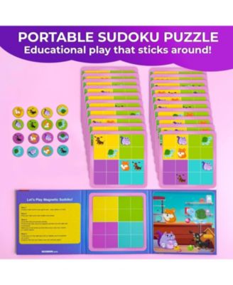 20 Pcs Sudoku Magnetic Puzzle Book for Kids 2-4 Ages