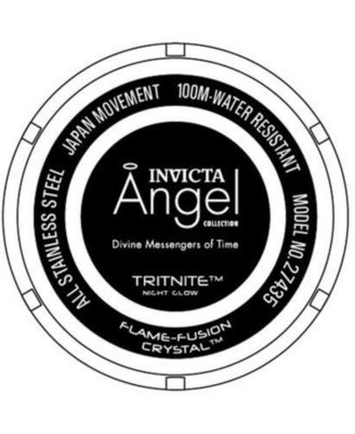 Women's 27435 Angel Quartz 3 Hand Gold Dial Watch