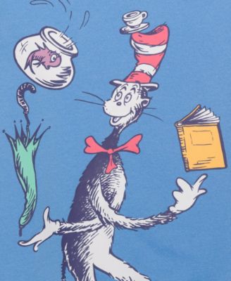 Boys' Toddler 2T-5T Cat in the Hat Printed T-Shirt, Short-Sleeve T-Shirt and Joggers, 3-Piece Set