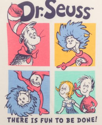 Boys' Toddler 2T-5T Cat in the Hat Printed T-Shirt, Short-Sleeve T-Shirt and Joggers, 3-Piece Set