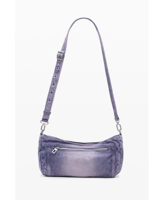 Women's Small denim bag with flowers