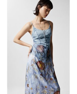 Women's Two-material strappy dress