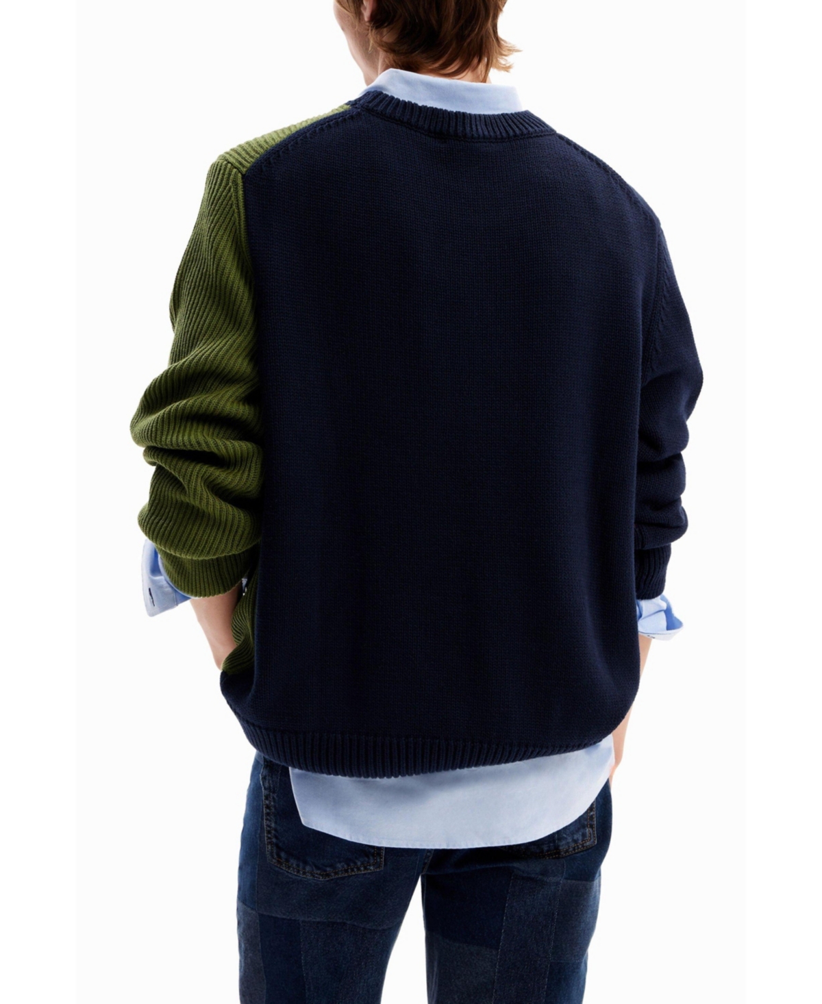 Desigual Men's Two-tone combination jumper