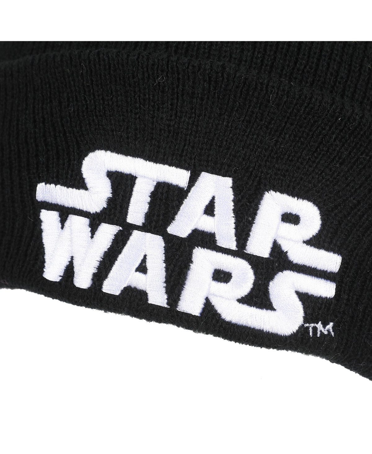 Star Wars Men's Starwars Embroidery Speckled Yarn Acrylic Knit Beanie Cuff Beanie