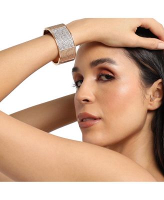 Embellished Cluster Cuff Bracelet