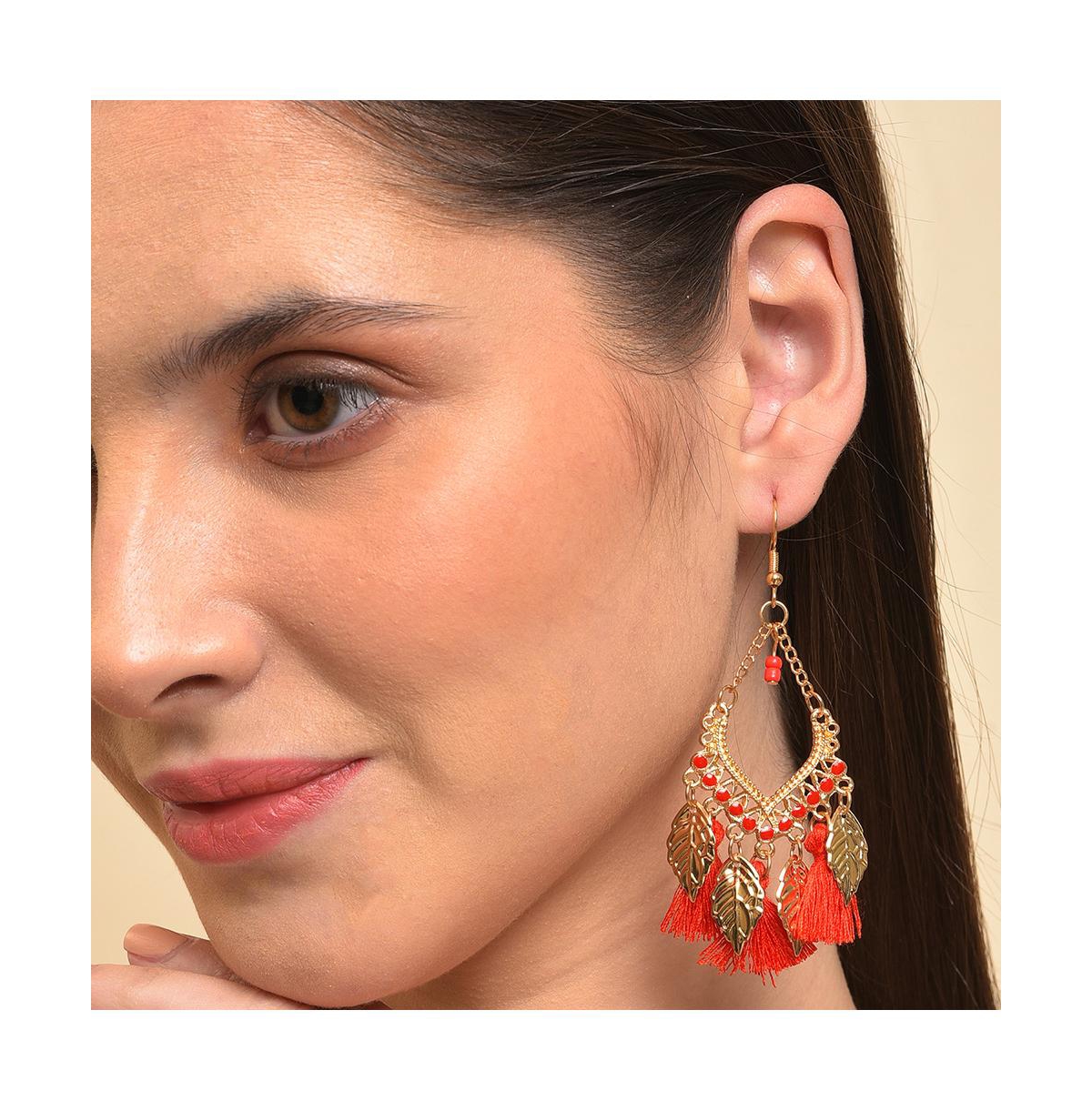 Sohi Women's Tassel Drop Earrings
