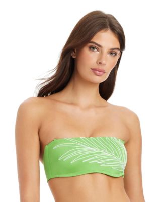 Midnight Breeze Embroidered Bandeau Swim Bra