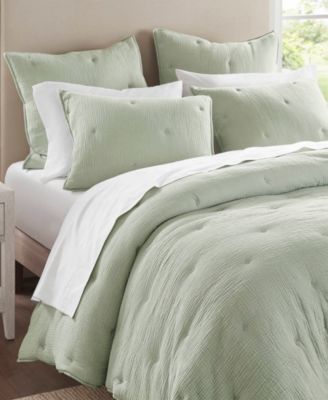 Breeze Cotton Embroidered 3-Pc. Quilt Set, King