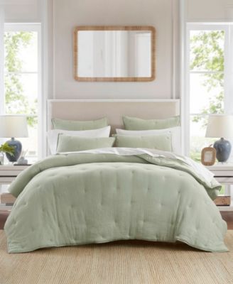 Breeze Cotton Embroidered 3-Pc. Quilt Set, King