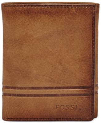 Fossil - Men's Watts Leather Trifold Wallet