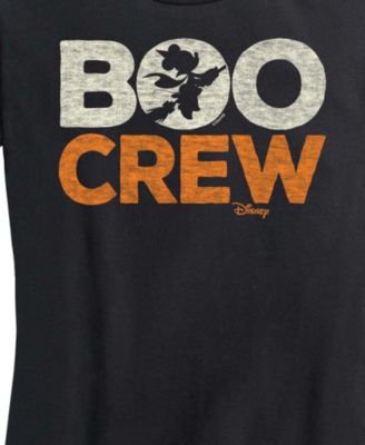 Disney Halloween Minnie Mouse Boo Crew Women's Short Sleeve Graphic T-shirts