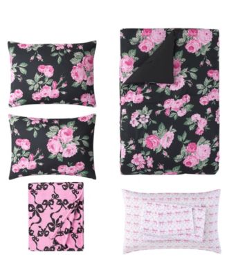 Garden Floral Printed Microfiber 8-Pc. Comforter Set, Queen