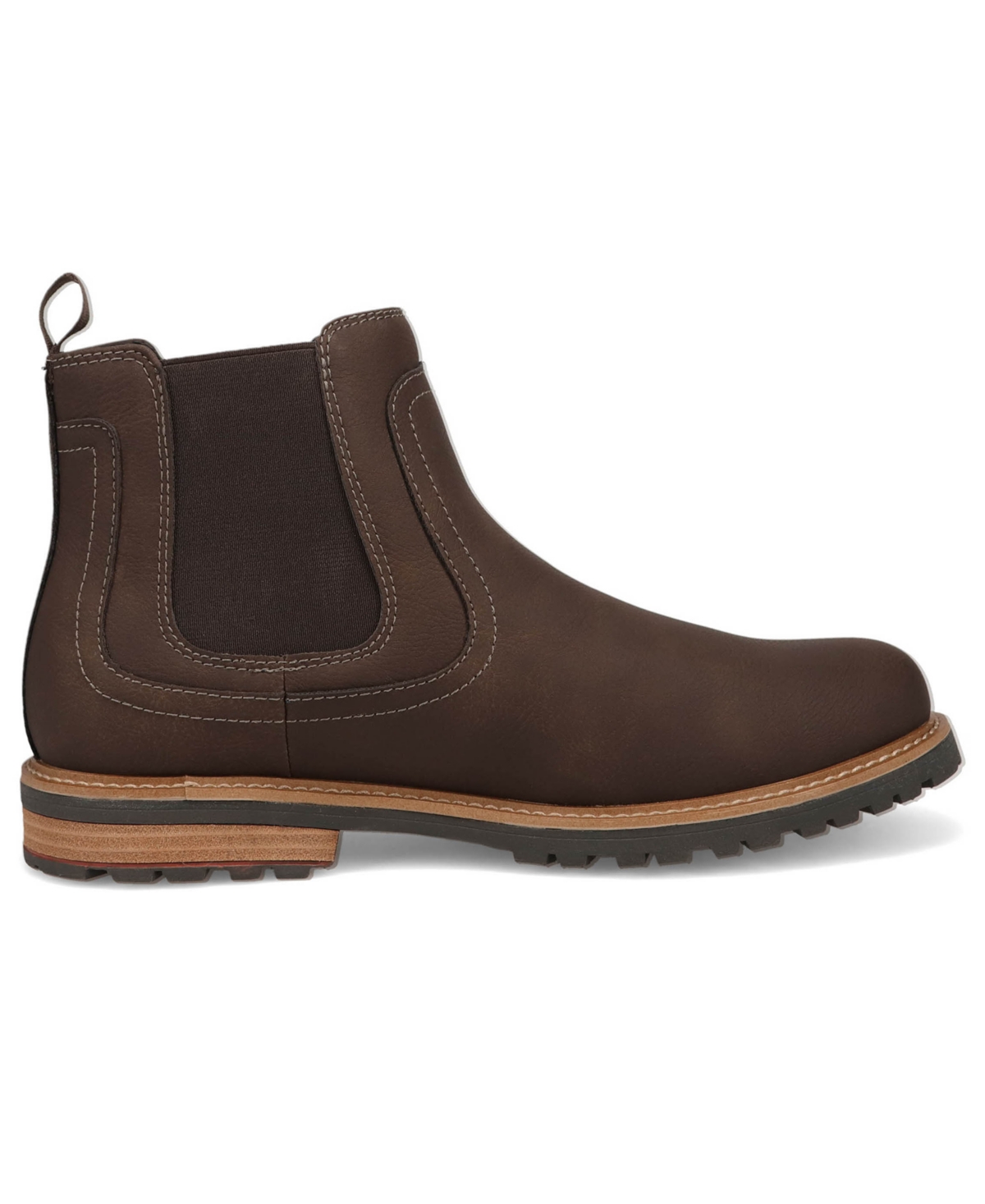 Dockers Mens Camden Rugged Chelsea Boot In Brown