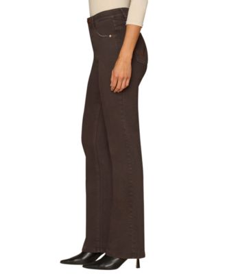 Petite "Ab"Solution High-Rise Round Up Jeans