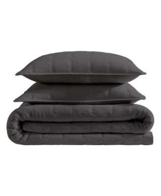 Solid Stonewashed 2-Pc. Quilt Set, Twin