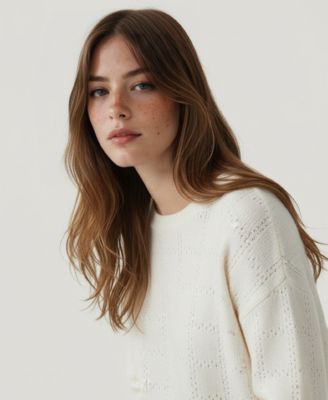 Soft by Women's Cashmere Pointelle Sweater