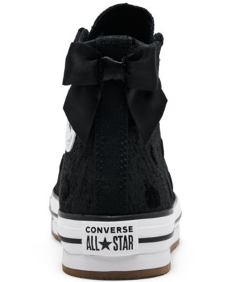 Big Girls Chuck Taylor All Star Bows High Top Casual Sneakers from Finish Line
